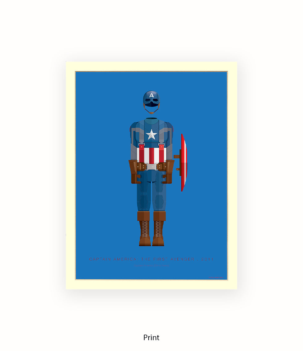 Captain America Fred Birchal Art Print