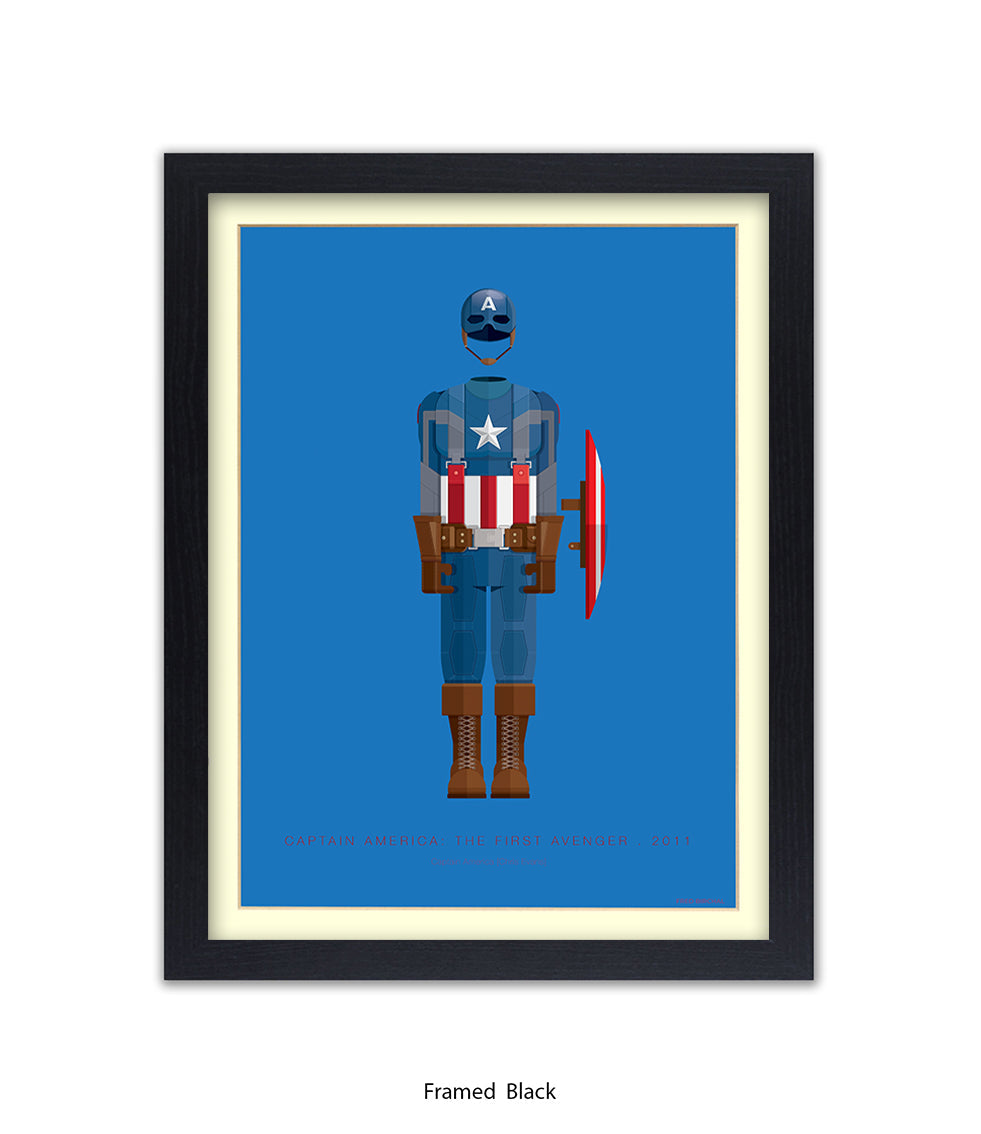 Captain America Fred Birchal Art Print