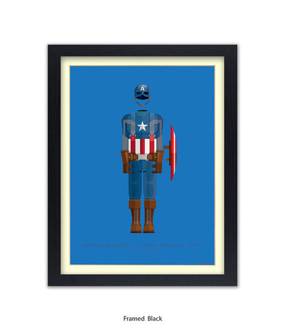 Captain America Fred Birchal Art Print