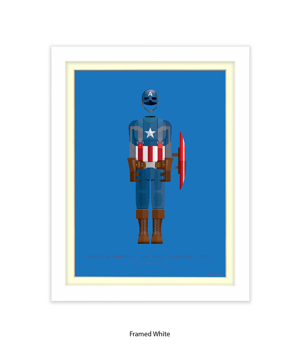 Captain America Fred Birchal Art Print