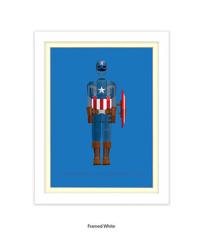 Captain America Fred Birchal Art Print