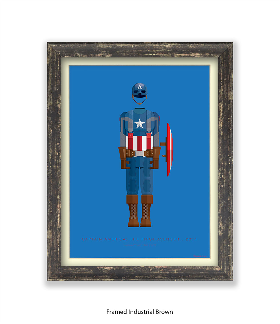 Captain America Fred Birchal Art Print