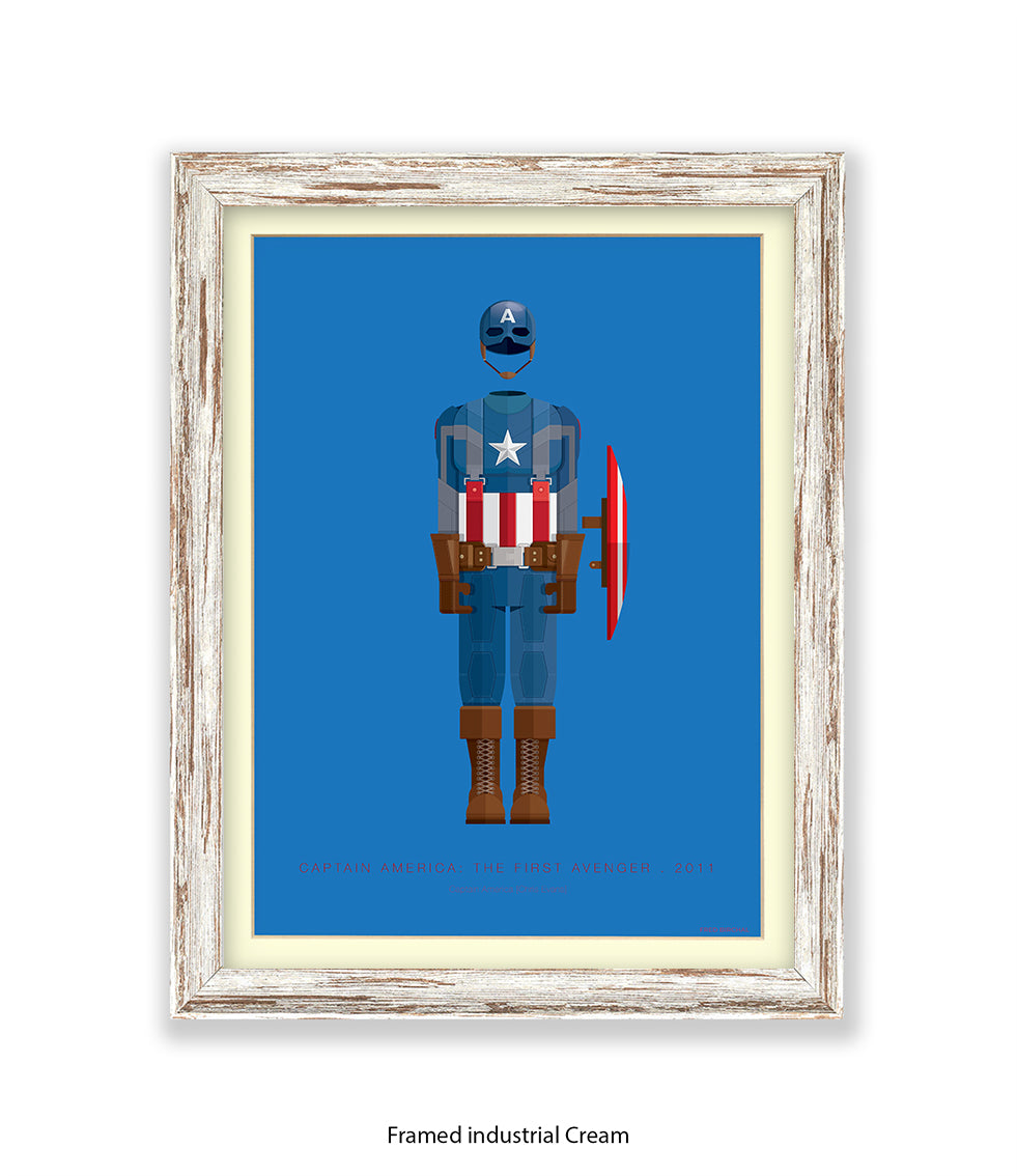 Captain America Fred Birchal Art Print