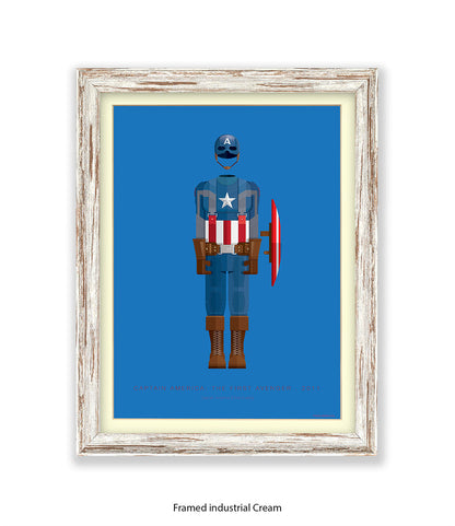Captain America Fred Birchal Art Print