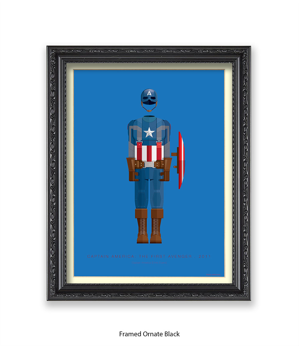 Captain America Fred Birchal Art Print