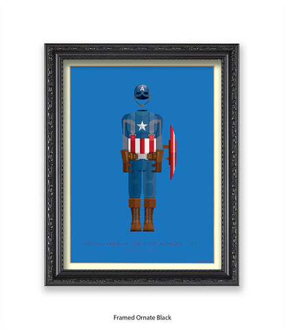 Captain America Fred Birchal Art Print