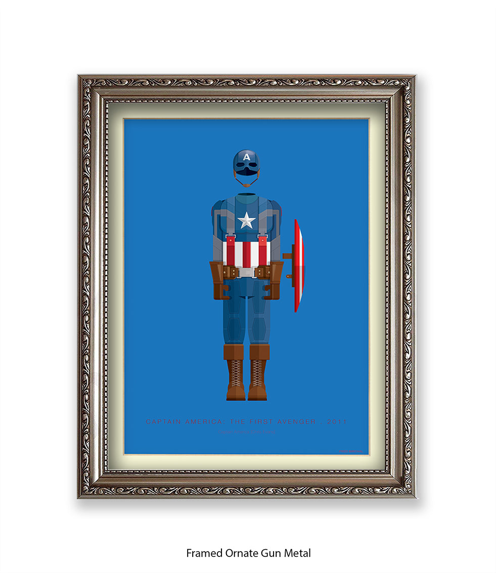 Captain America Fred Birchal Art Print