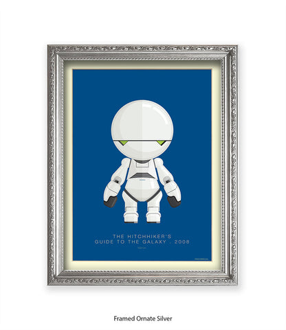 Hitchhiker's Guide To The Galaxy Marvin Fred Birchal Art Print
