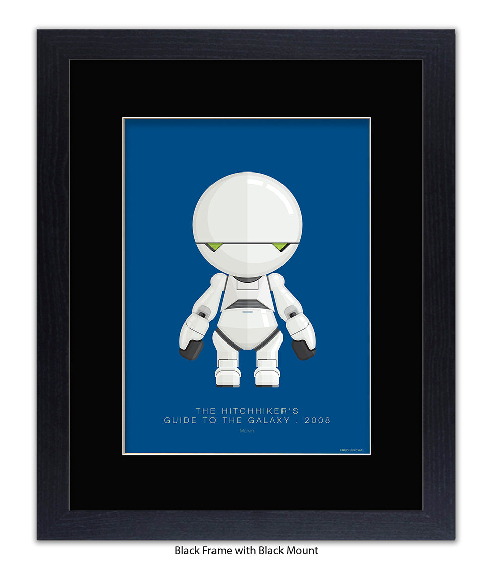 Hitchhiker's Guide To The Galaxy Marvin Fred Birchal Art Print