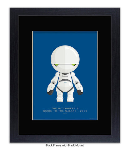 Hitchhiker's Guide To The Galaxy Marvin Fred Birchal Art Print