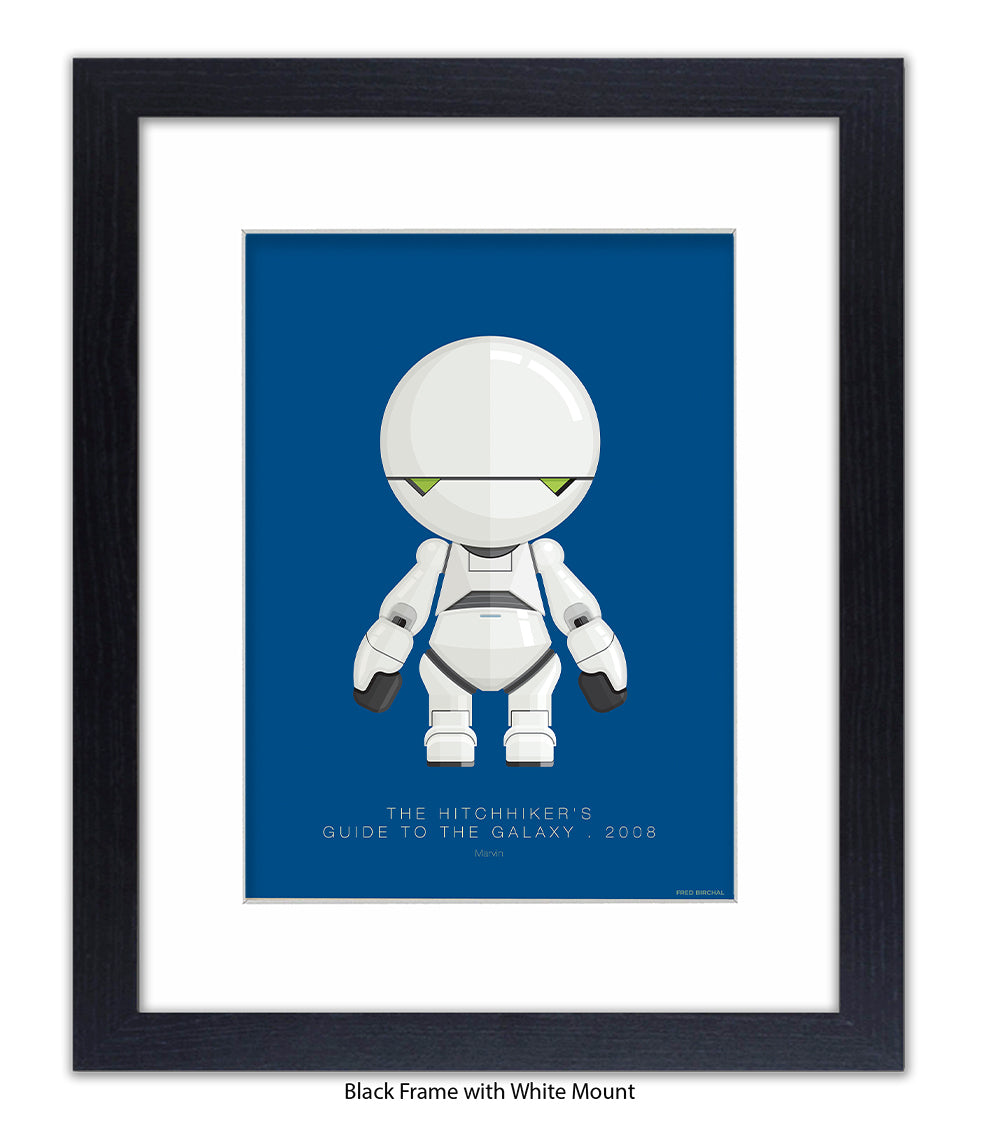 Hitchhiker's Guide To The Galaxy Marvin Fred Birchal Art Print
