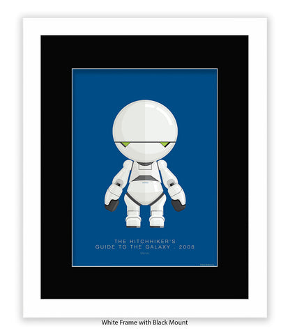 Hitchhiker's Guide To The Galaxy Marvin Fred Birchal Art Print