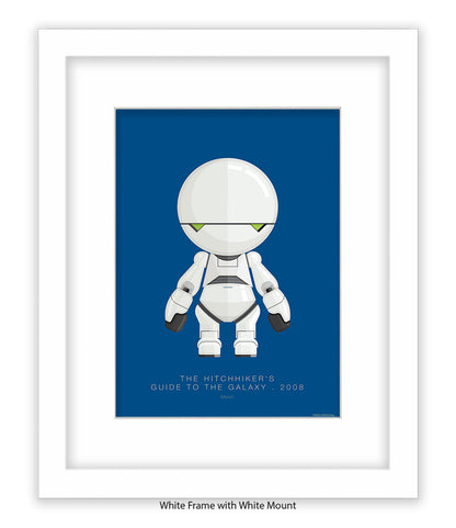 Hitchhiker's Guide To The Galaxy Marvin Fred Birchal Art Print