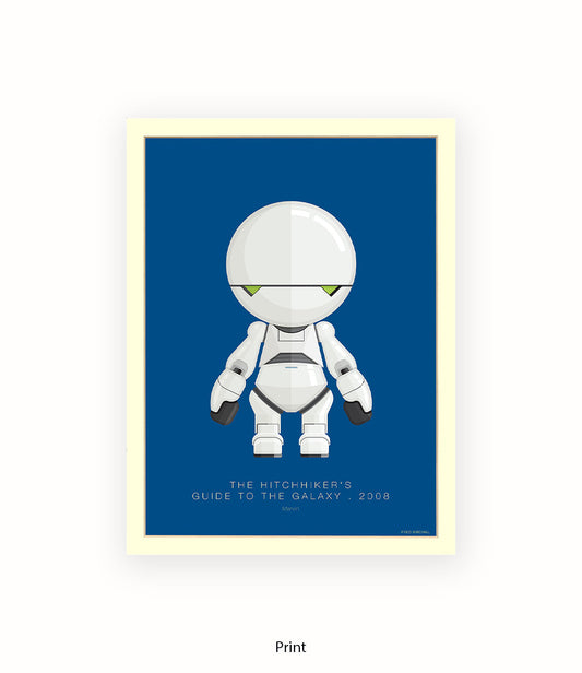 Hitchhiker's Guide To The Galaxy Marvin Fred Birchal Art Print