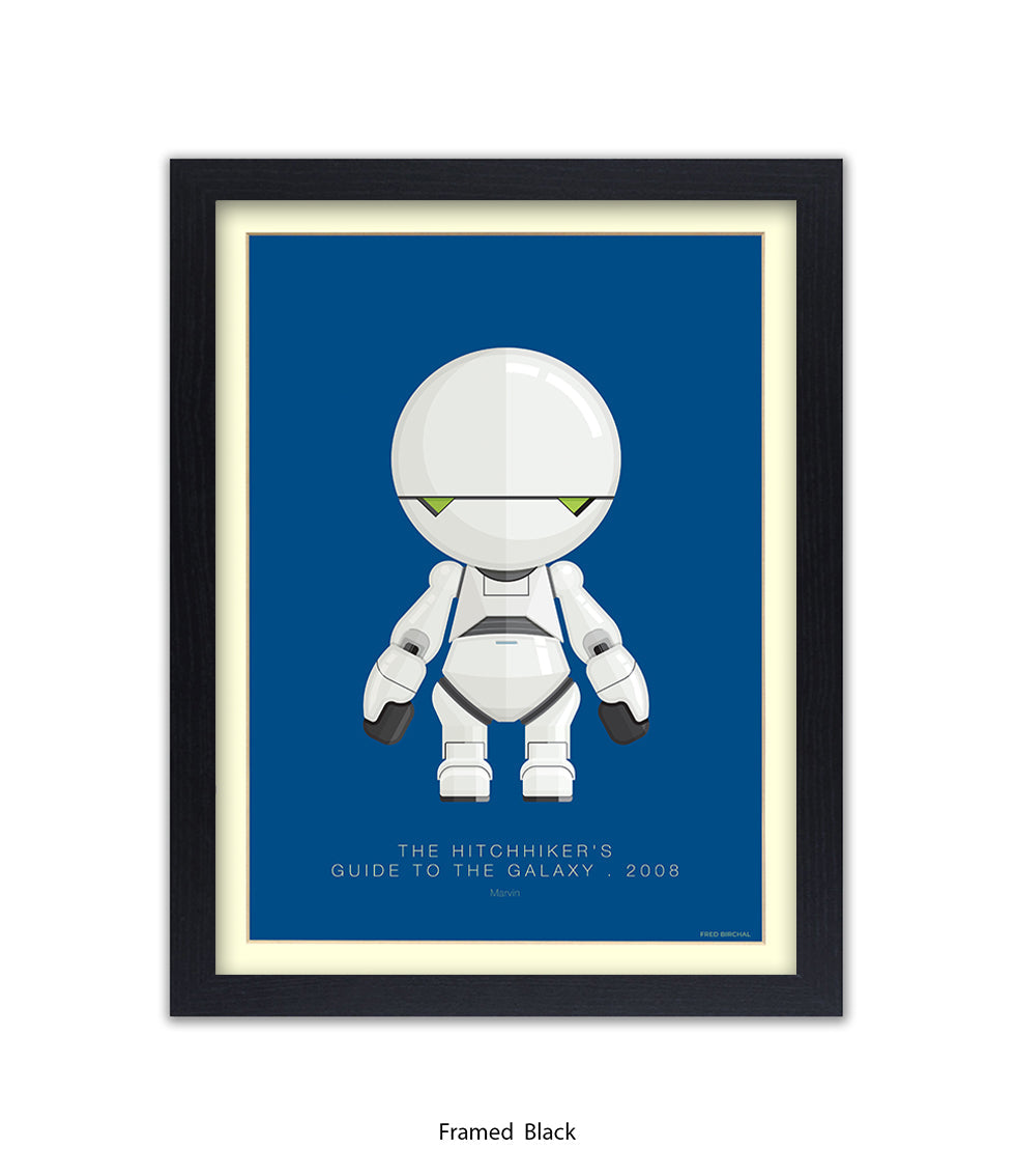 Hitchhiker's Guide To The Galaxy Marvin Fred Birchal Art Print