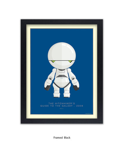 Hitchhiker's Guide To The Galaxy Marvin Fred Birchal Art Print