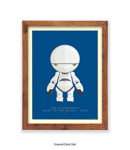 Hitchhiker's Guide To The Galaxy Marvin Fred Birchal Art Print