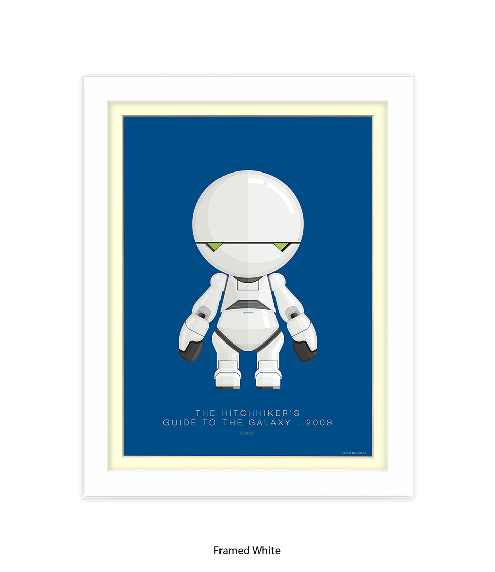 Hitchhiker's Guide To The Galaxy Marvin Fred Birchal Art Print