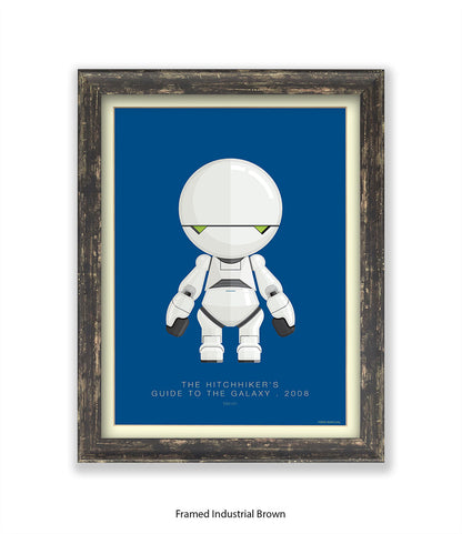 Hitchhiker's Guide To The Galaxy Marvin Fred Birchal Art Print