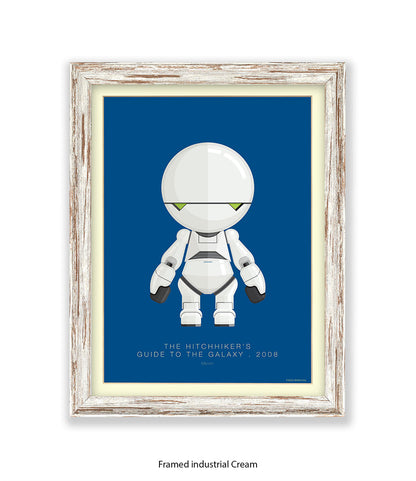 Hitchhiker's Guide To The Galaxy Marvin Fred Birchal Art Print