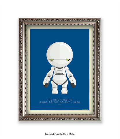 Hitchhiker's Guide To The Galaxy Marvin Fred Birchal Art Print