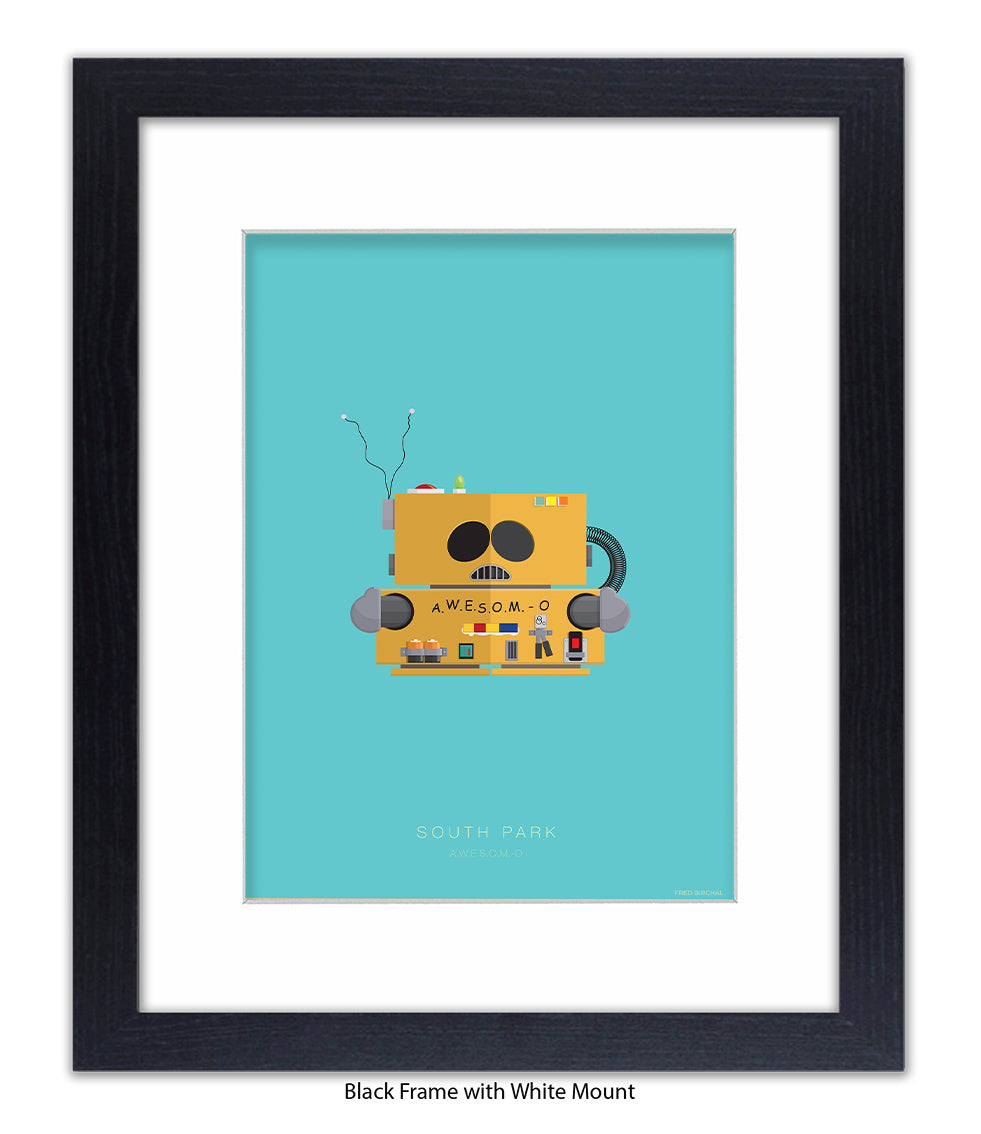 South Park AWSOME O Fred Birchal Art Print