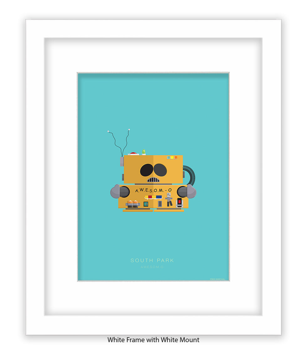 South Park AWSOME O Fred Birchal Art Print