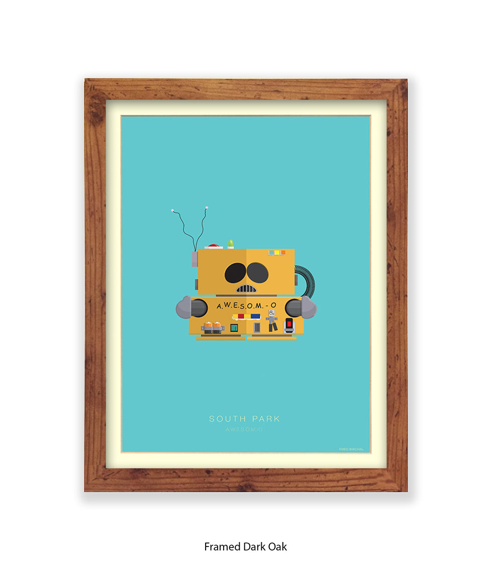 South Park AWSOME O Fred Birchal Art Print