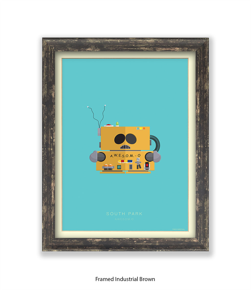 South Park AWSOME O Fred Birchal Art Print