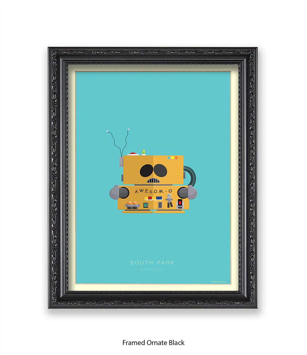 South Park AWSOME O Fred Birchal Art Print