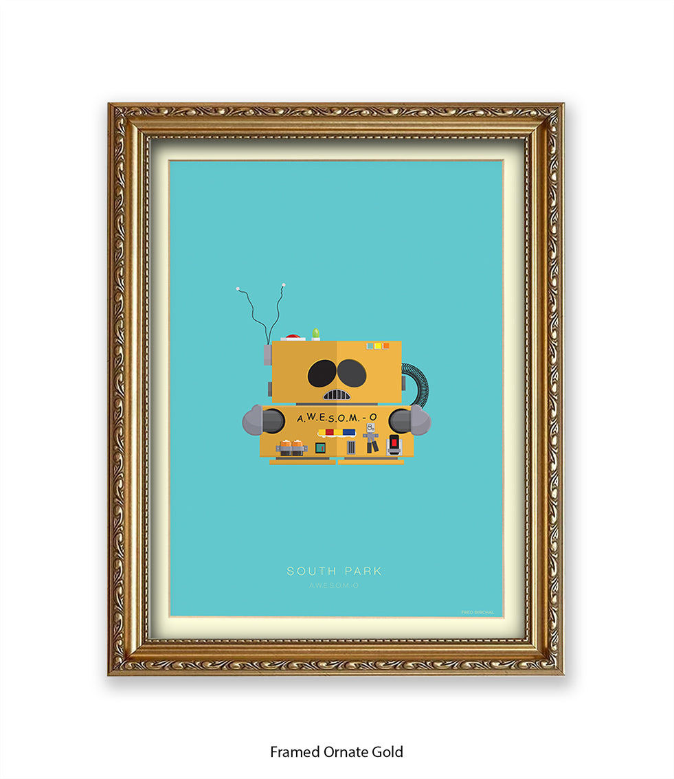 South Park AWSOME O Fred Birchal Art Print