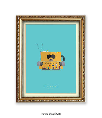 South Park AWSOME O Fred Birchal Art Print