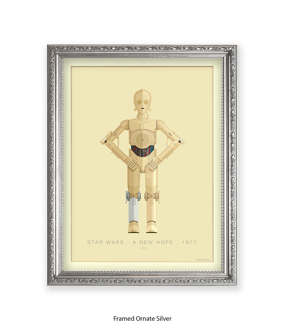 C 3PO Fred Birchal Art Print
