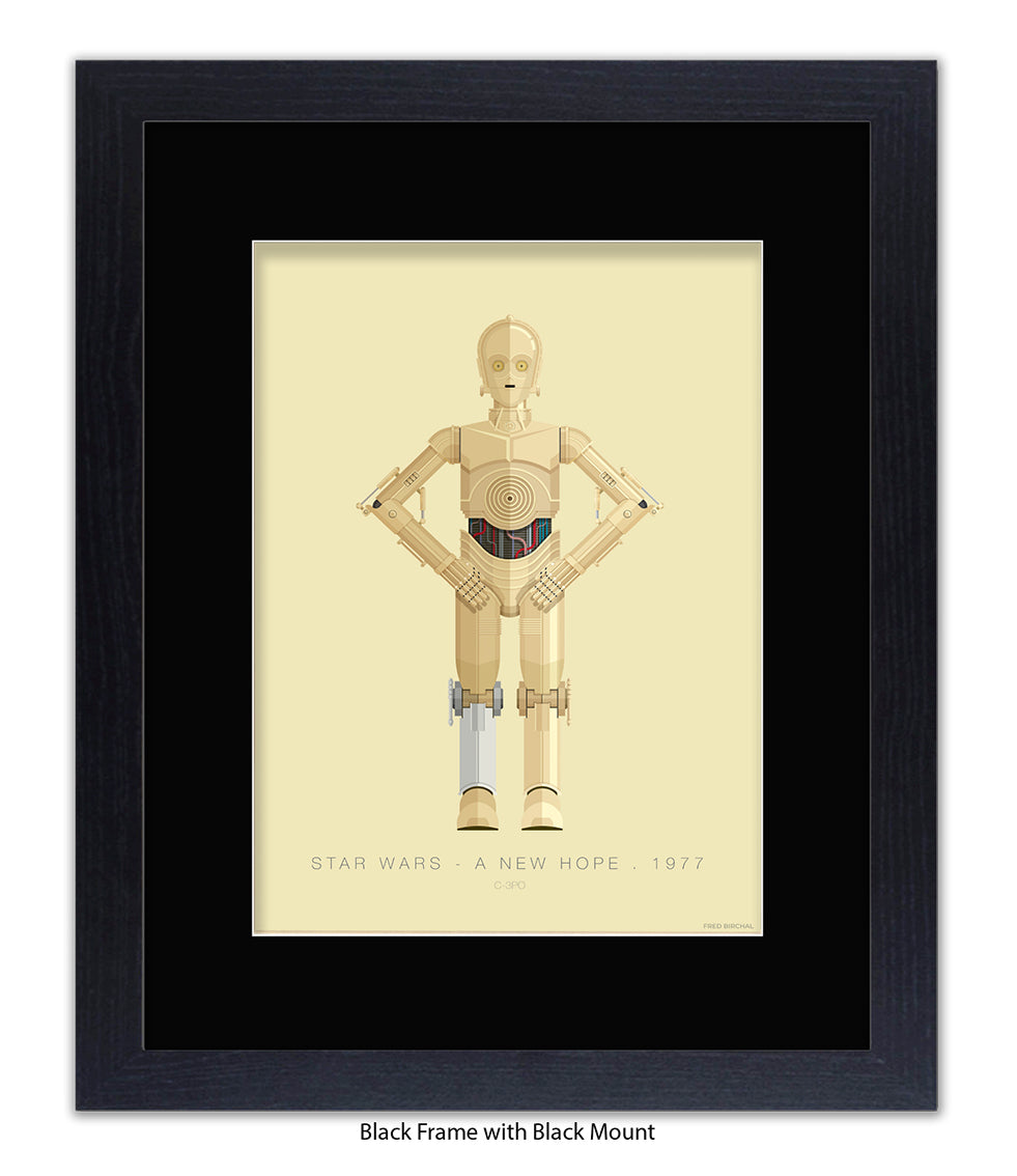 C 3PO Fred Birchal Art Print