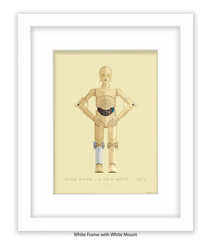 C 3PO Fred Birchal Art Print