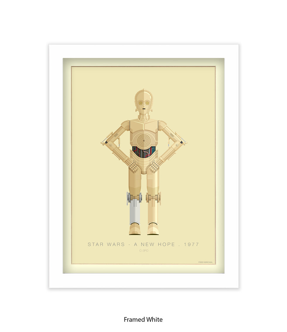 C 3PO Fred Birchal Art Print