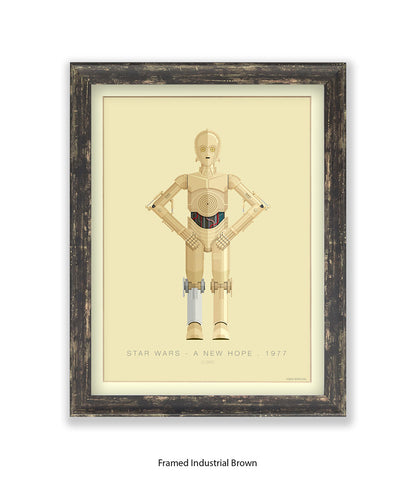 C 3PO Fred Birchal Art Print