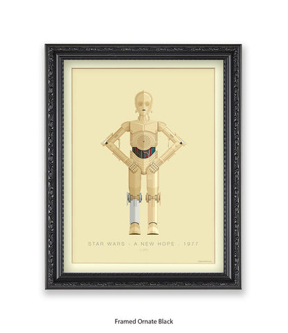 C 3PO Fred Birchal Art Print