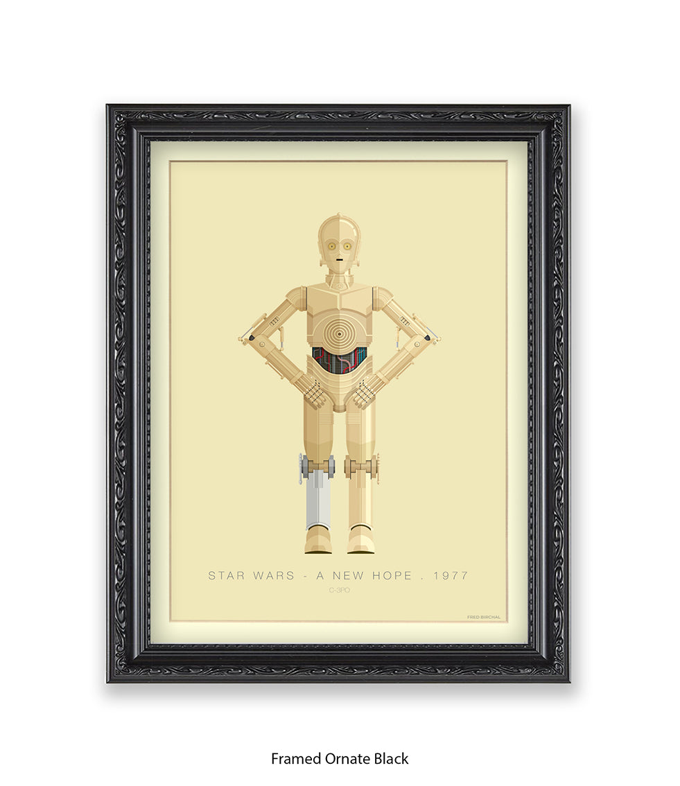 C 3PO Fred Birchal Art Print