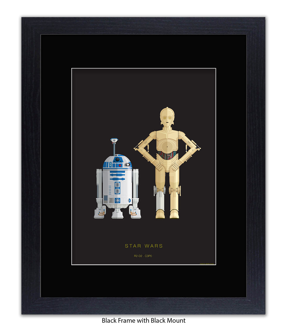 R2 D2 & CPO Fred Birchal Art Print