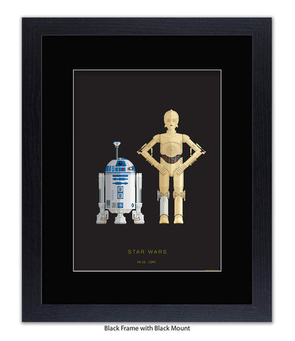 R2 D2 & CPO Fred Birchal Art Print