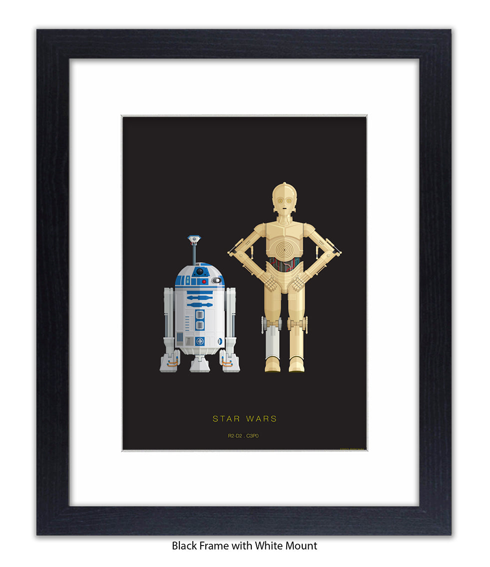 R2 D2 & CPO Fred Birchal Art Print