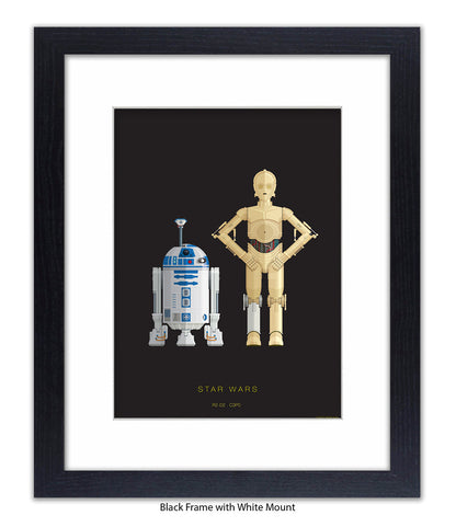R2 D2 & CPO Fred Birchal Art Print