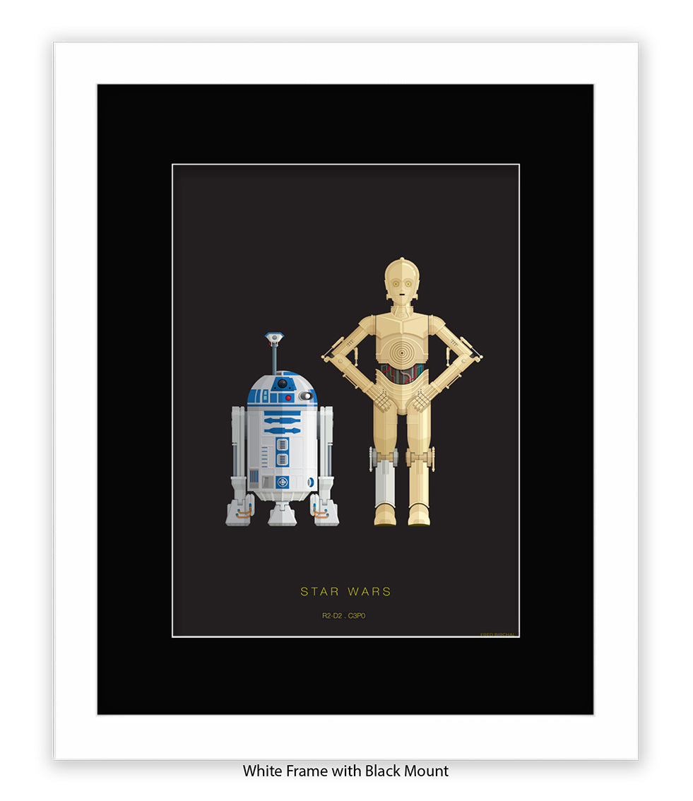 R2 D2 & CPO Fred Birchal Art Print