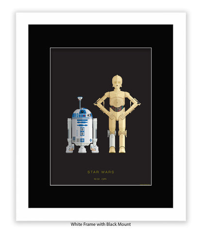 R2 D2 & CPO Fred Birchal Art Print