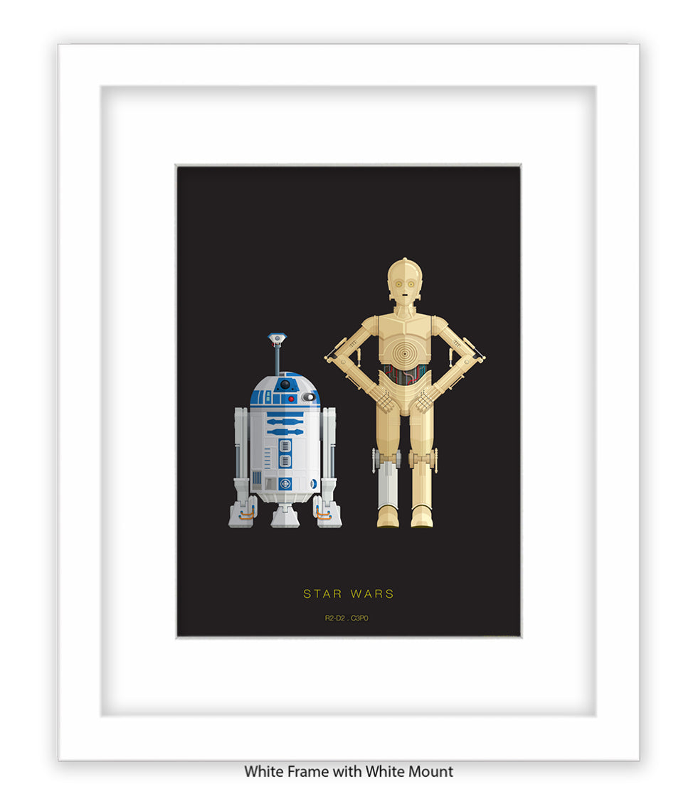 R2 D2 & CPO Fred Birchal Art Print
