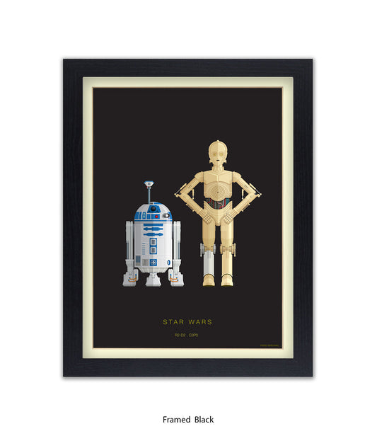 R2 D2 & CPO Fred Birchal Art Print