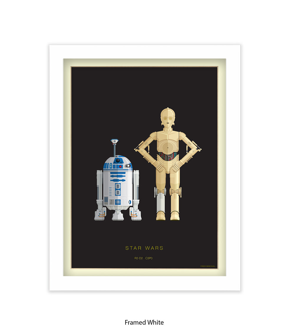 R2 D2 & CPO Fred Birchal Art Print