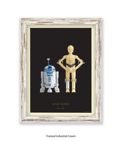 R2 D2 & CPO Fred Birchal Art Print