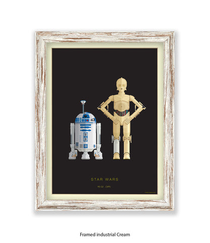 R2 D2 & CPO Fred Birchal Art Print
